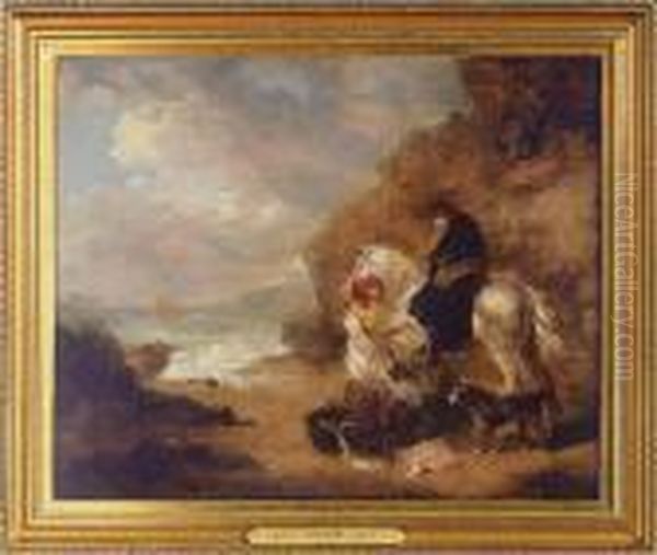 Fishmonger Oil Painting by George Morland