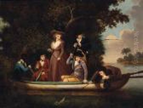 A Party Angling by George Morland