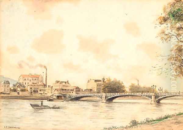 La Seine Oil Painting by Jean-Francois Raffaelli