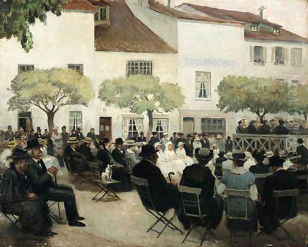 Le concert public Oil Painting by Jean-Francois Raffaelli