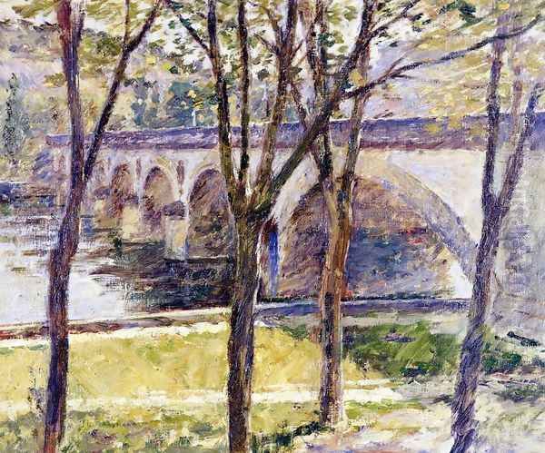 Bridge Near Giverny Oil Painting by Theodore Robinson