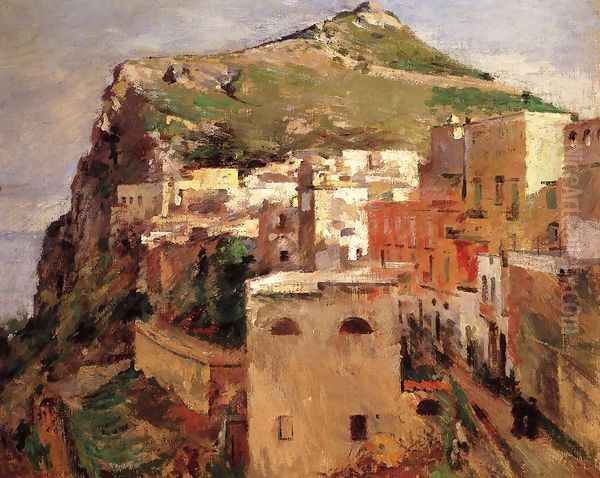 Capri Oil Painting by Theodore Robinson