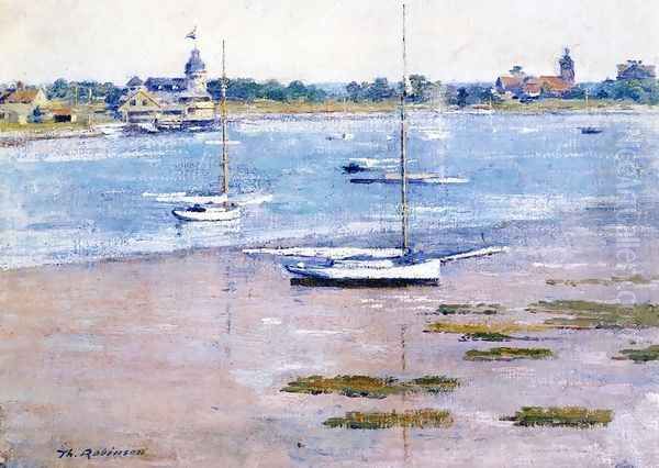 Low Tide Oil Painting by Theodore Robinson