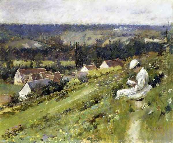 Val D Arconville Oil Painting by Theodore Robinson