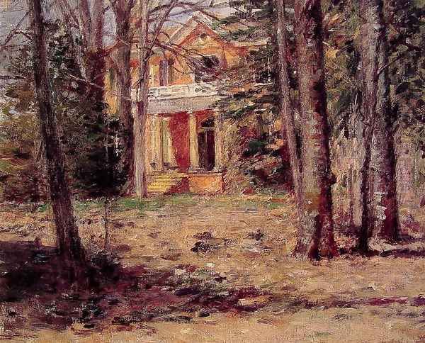 House In Virginia Oil Painting by Theodore Robinson