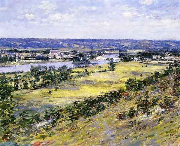 Valley Of The Seine From Giverny Heights Oil Painting by Theodore Robinson