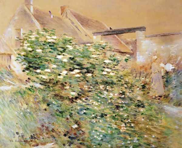 Normandy Farm, A Characteristic Bit, Givernyy Oil Painting by Theodore Robinson