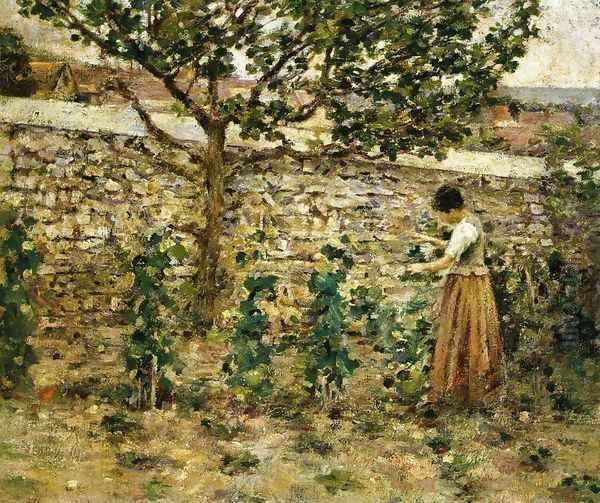 In the Garden II Oil Painting by Theodore Robinson