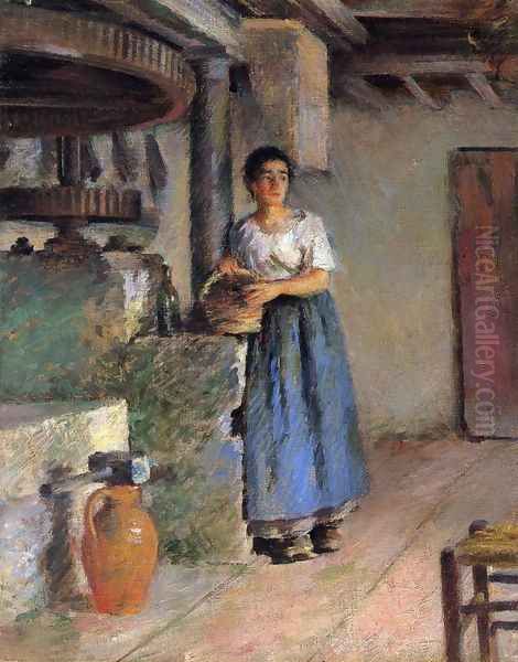 The Miller's Daughter Oil Painting by Theodore Robinson