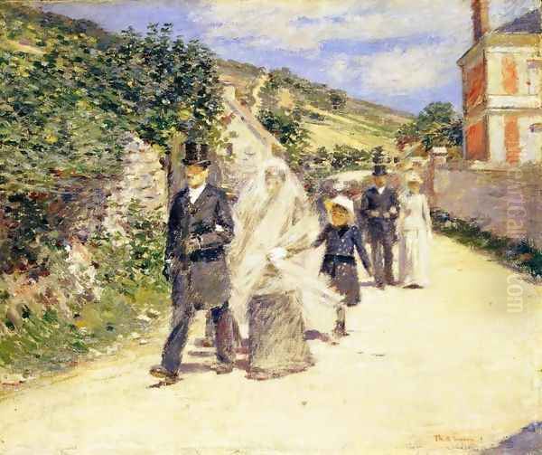 The Wedding March Oil Painting by Theodore Robinson