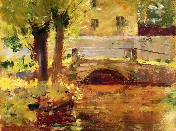 The Bridge at Giverny, 1891 Oil Painting by Theodore Robinson