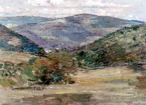 Vermont Oil Painting by Theodore Robinson