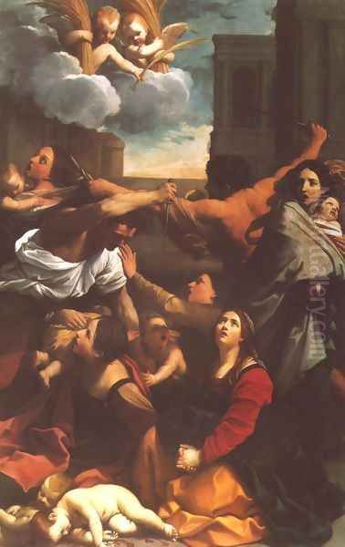 Massacre of the Innocents 1611 Oil Painting by Guido Reni