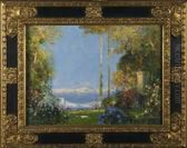 The Garden Of Peace Oil Painting by Thomas E. Mostyn