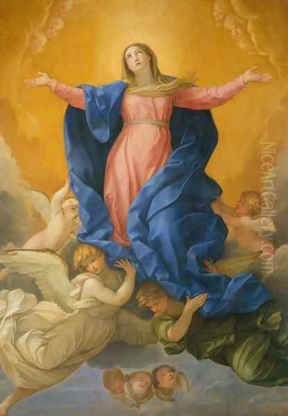 Assumption of the Virgin Oil Painting by Guido Reni