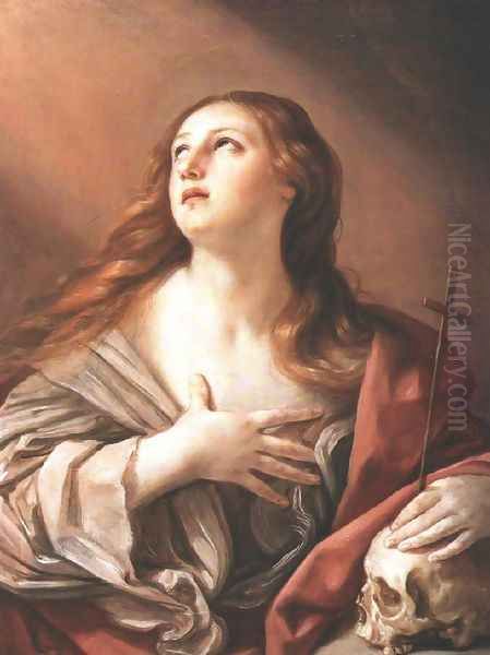 The Penitent Magdalene 1635 Oil Painting by Guido Reni