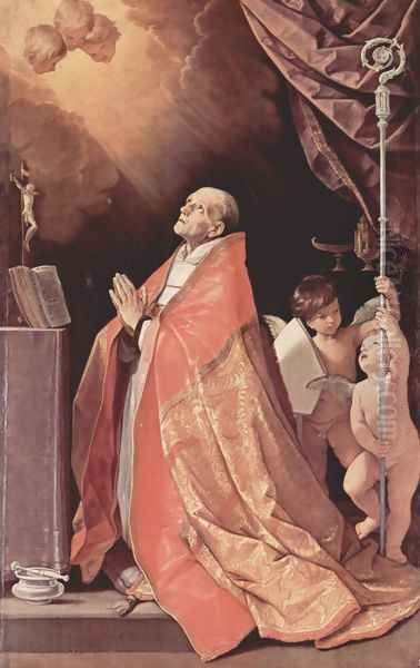 St. Andrew Corsini in prayer Oil Painting by Guido Reni