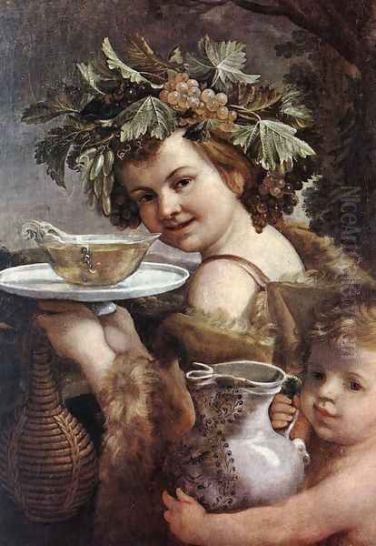 The Boy Bacchus 1615-20 Oil Painting by Guido Reni