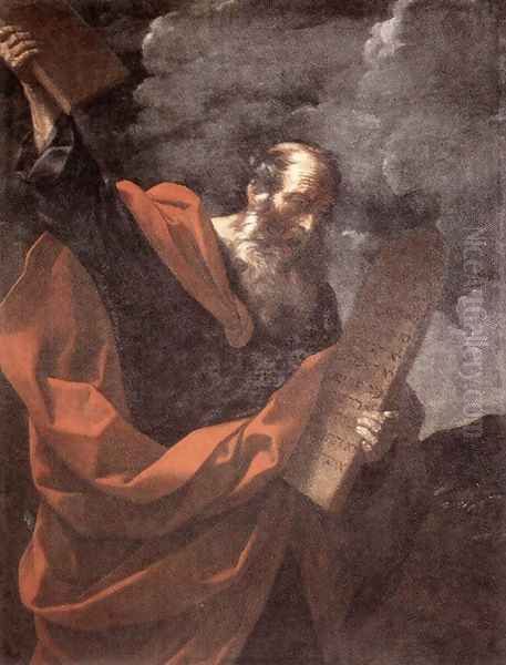 Moses 1600-10 Oil Painting by Guido Reni