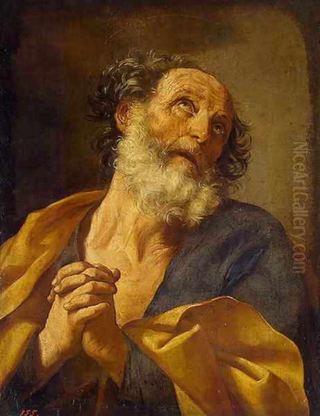 Repentance of St Peter Oil Painting by Guido Reni