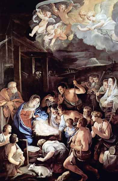 Adoration of the Shepherds Oil Painting by Guido Reni