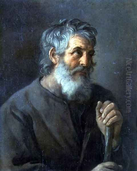 Portrait of an old man Oil Painting by Guido Reni