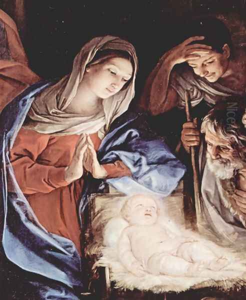 Adoration of the Shepherds, detail 1 Oil Painting by Guido Reni