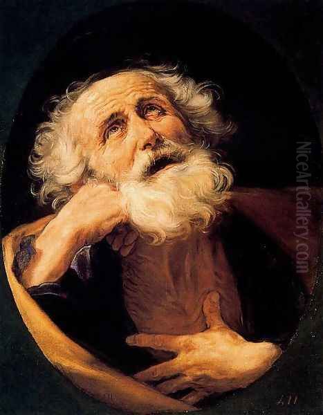 St Peter Oil Painting by Guido Reni