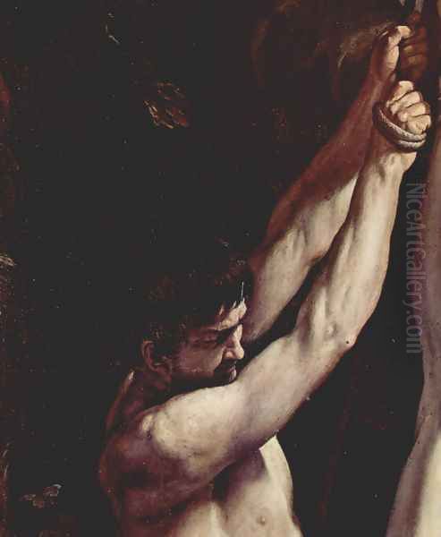 Crucifixion of St. Peter, Detail Oil Painting by Guido Reni