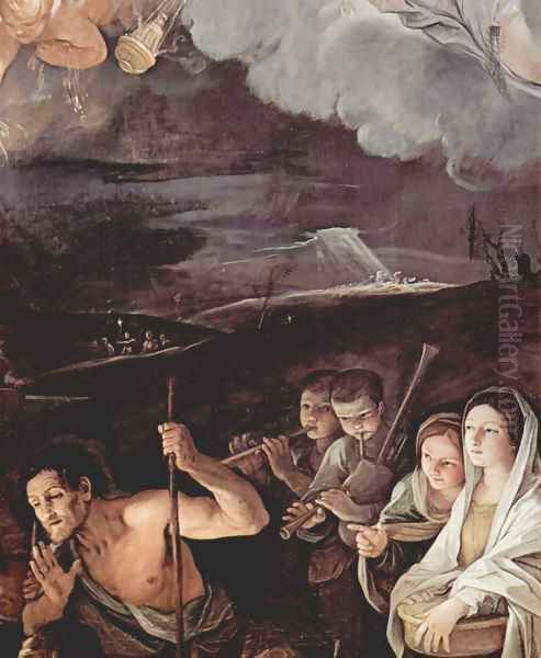 Adoration of the Shepherds, detail 2 Oil Painting by Guido Reni