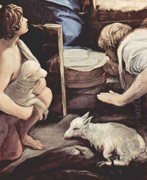 Adoration of the Shepherds, detail 3 Oil Painting by Guido Reni