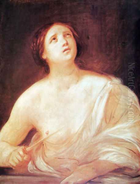 Suicide of Lucretia Oil Painting by Guido Reni