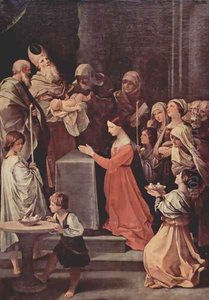 The purification of the Virgin Oil Painting by Guido Reni