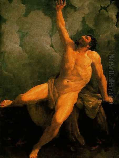 Hercules on the Pyre Oil Painting by Guido Reni