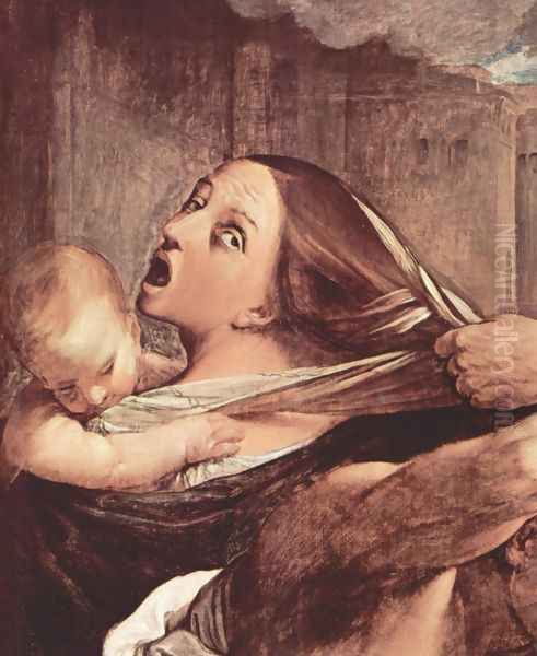 Betlehemitischer child murder, Detail 2 Oil Painting by Guido Reni