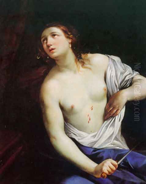 The Suicide of Lucretia Oil Painting by Guido Reni