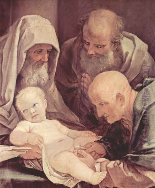 The circumcision of the Child Jesus, Detail 2 Oil Painting by Guido Reni