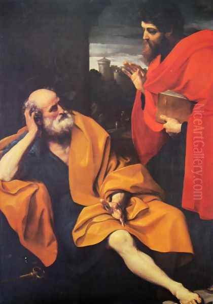 St. Peter and St. Paul Oil Painting by Guido Reni