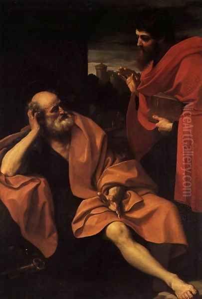 Sts Peter and Paul Oil Painting by Guido Reni