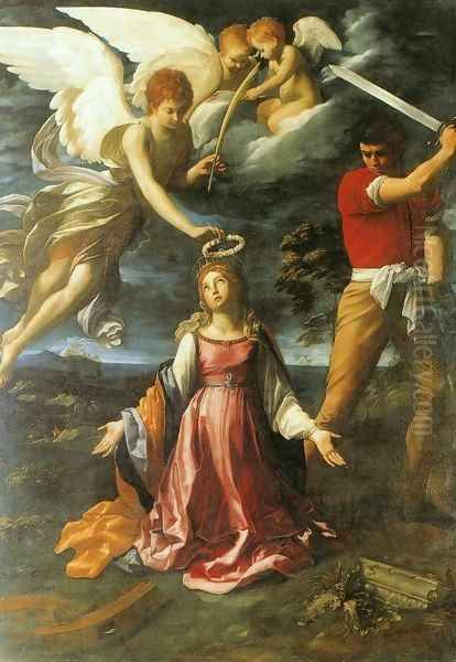 The Martyrdom of St Catherine of Alexandria Oil Painting by Guido Reni