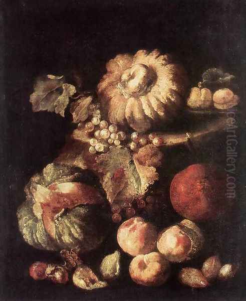 Fruit Still Life Oil Painting by Giovanni Battista Ruoppolo