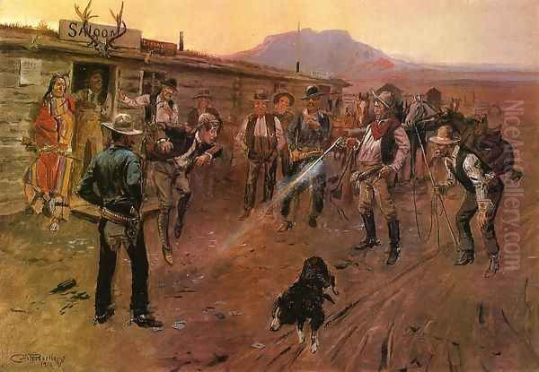 The Tenderfoot Oil Painting by Charles Marion Russell