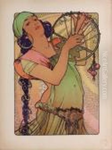 Salome Oil Painting by Alphonse Maria Mucha