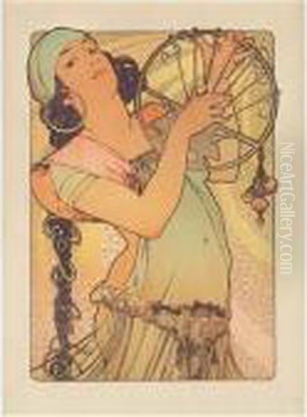 Salome Oil Painting by Alphonse Maria Mucha