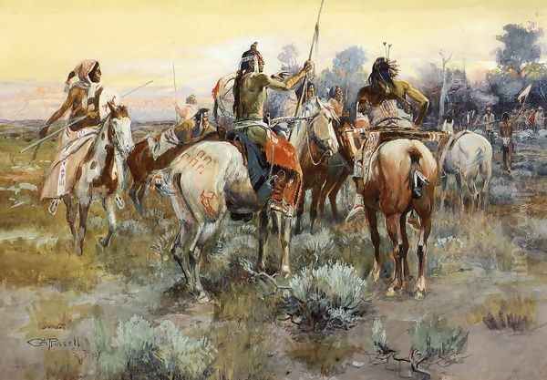 The Truce Oil Painting by Charles Marion Russell