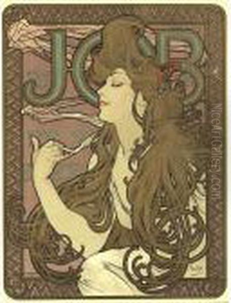 Job (rennert/weil 15) Oil Painting by Alphonse Maria Mucha