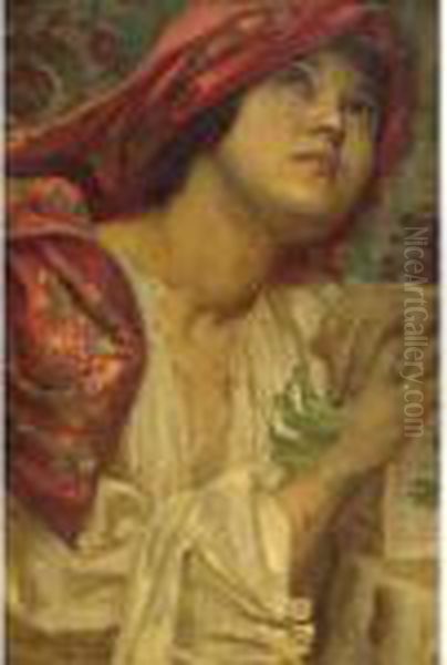 Maria Oil Painting by Alphonse Maria Mucha