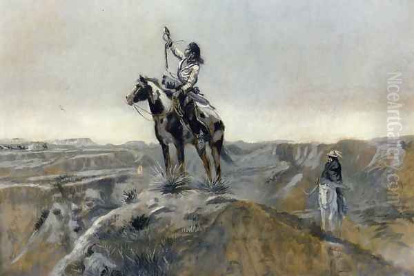 WAR Oil Painting by Charles Marion Russell