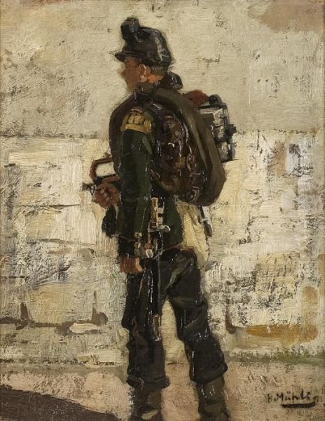 Soldat Oil Painting by Hugo Muhlig