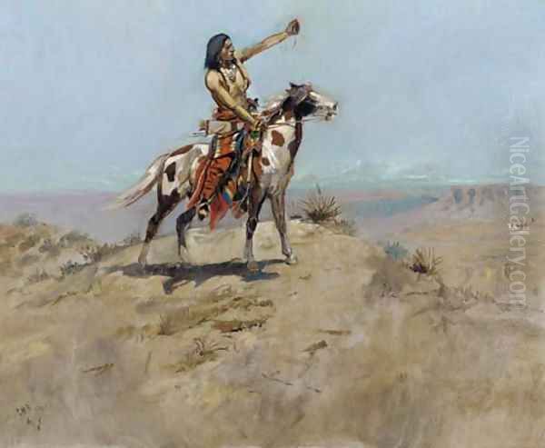 The Signal 2 Oil Painting by Charles Marion Russell